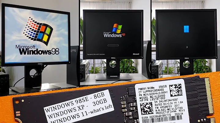 Triple Booting Windows 98, XP, and Windows 11 on a Single NVMe SSD – Real Hardware!