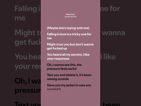 Entry Four Jaydes Archive Lyrics