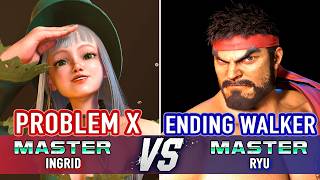 SF6 🤜 PROBLEM X (Ingrid) vs ENDING WALKER (Ryu) 🤛 SF6 High Level Gameplay