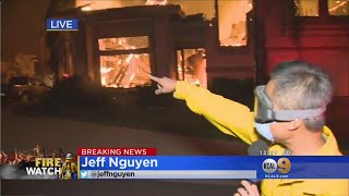Kcal9S Jeff Nguyen Braves Raging Woolsey Fire In Oak Park