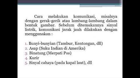 Pengantar Komunikasi Data