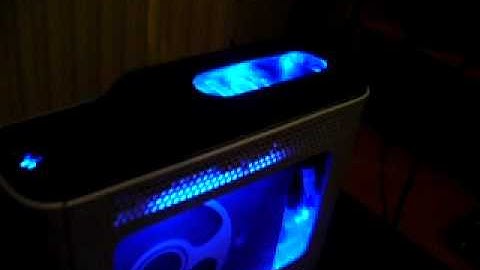 Xbox 360 JTAG console - added cold cathodes and hard drive window mod