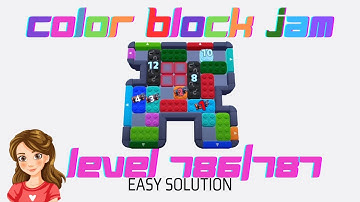 Color Block Jam Level 786 / 787 Easy Game Solution Walkthrough