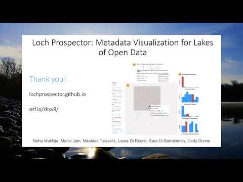 Loch Prospector: Metadata Visualization for Lakes of Open Data (VIS 2020 Talk)