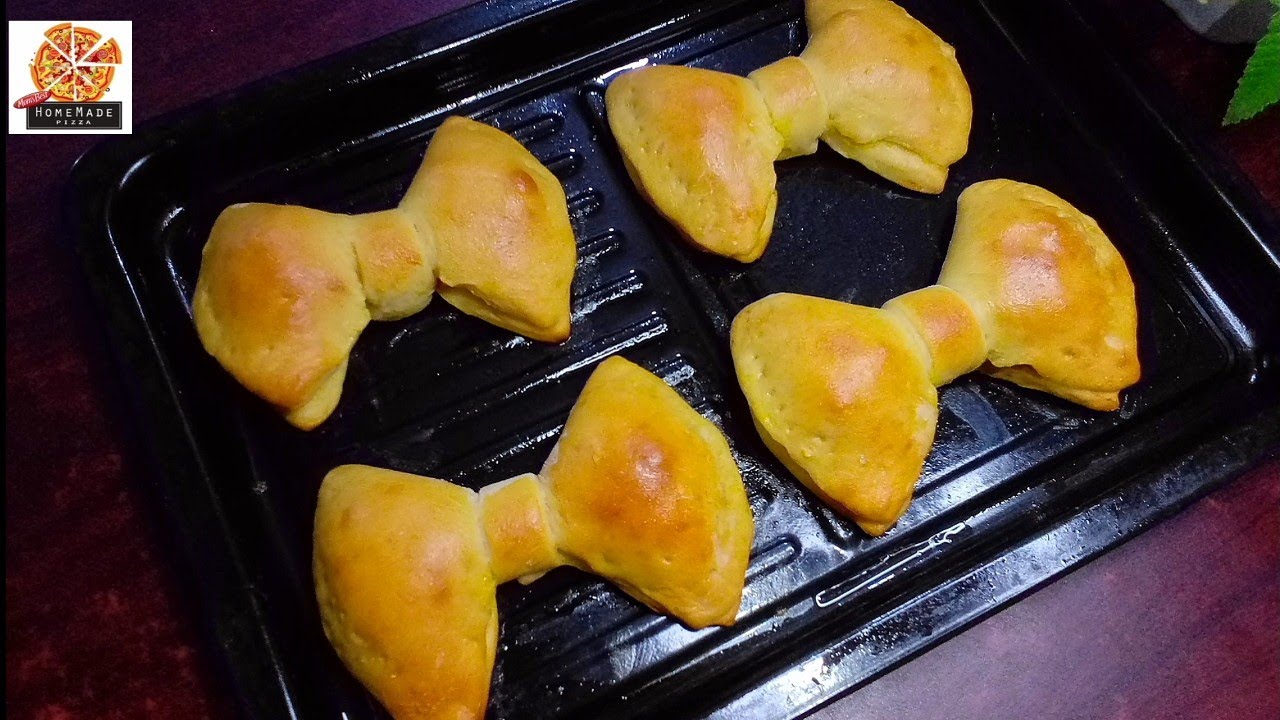 How to make Bow Tie shape Puff Pastries Maherun Nessa Mom's Best