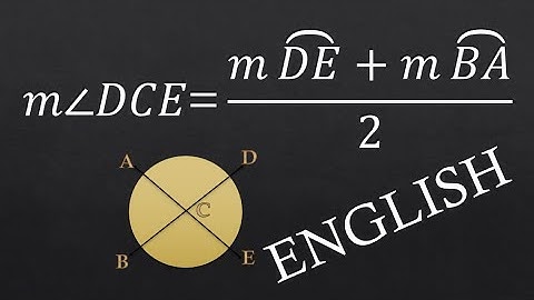 How to Solve Two Secant Internal Angle Theorem (English-Explained)