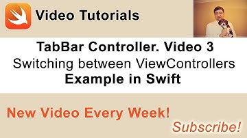 UITabBarController example in Swift. Switching between ViewControllers