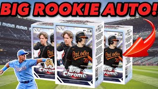 TOP ROOKIE AUTO!🔥 2023 Topps Chrome Baseball Blaster Box Review!