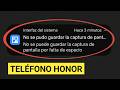 No se puede guardar la captura de pantalla por falta de espacio en Honor