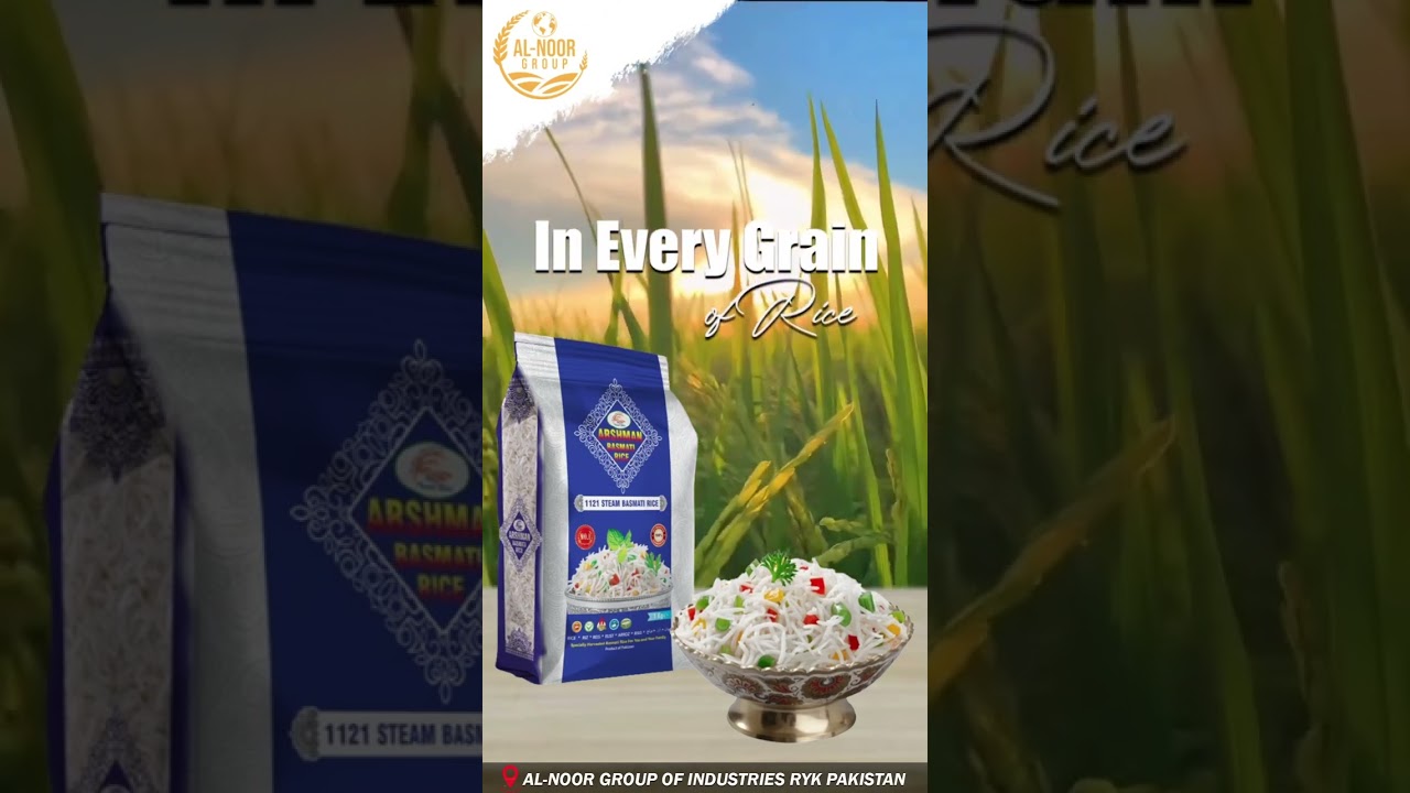 Our Flagship Export Quality Product Arshman  1121 Steam Basmati Rice By Al Noor Group Of Industries