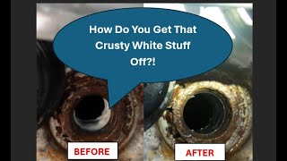 RV Hot Water Heater Maintenance /Winterization, how to get scaling out of the anode rod opening.