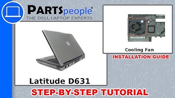 Dell Latitude D631 (PP18L) Cooling Fan How-To Video Tutorial