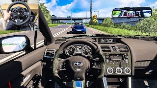 2017 Subaru Impreza WRX STI - Euro Truck Simulator 2 [Steering Wheel Gameplay] screenshot 4