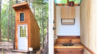 Beautifully Modern Off-Grid Outhouse - Start to Finish Build