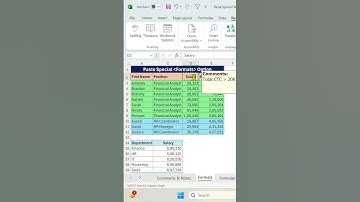 Excel Paste Special Option Part 4: Comments & Notes | Excel_and_PowerBI | #shorts  #excel #exceltech