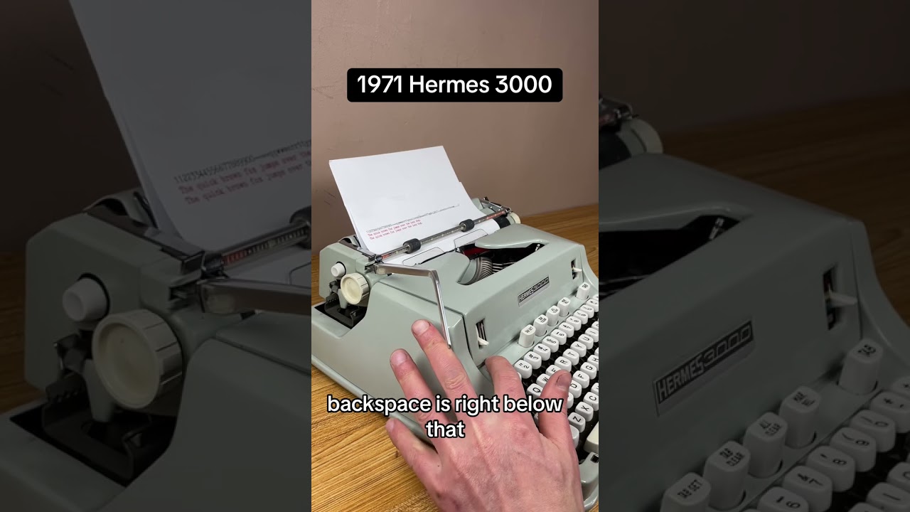 How to use all functions on a 1971 Hermes 3000 vintage portable