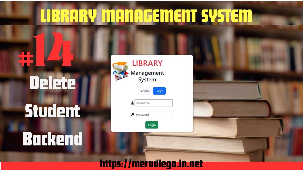 Library Management System Delete Student Backend || Library Management ...