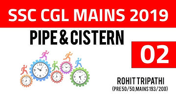 Pipe and Cistern for SSC CGL Mains 2019 by Rohit Tripathi | Part-2