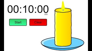 10 minutes candle timer