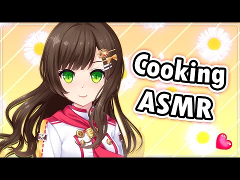 ASMR | Cooking Sounds & Kitchen Ambience【w/ Gentle Whispering】