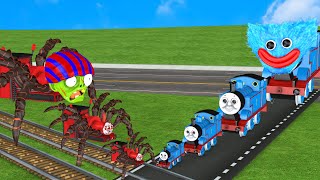 Squid Game (오징어 게임) Big &amp; Small Choo-Choo Charles vs Big &amp; Small Thomas the Train School Animation