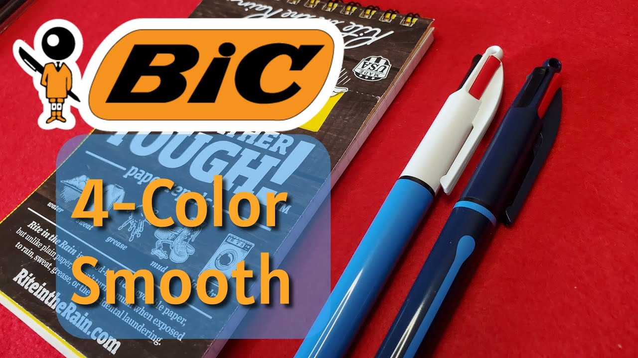 Bic 4-Color Smooth vs. Standard, a Comparison - YouTube