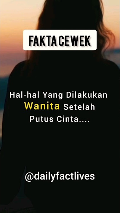Perasaan wanita setelah putus cinta ‼️ #shorts