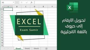 تحويل الأرقام إلى حروف ( تفقيط الأرقام ) باللغة الانجليزية في Excel
