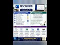 📘 MS Word Interface – Learn the Basics! 💻Master MS Word step by step.