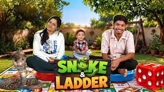 We Played GIANT Snake & Ladder in Real Life! 😂 screenshot 1