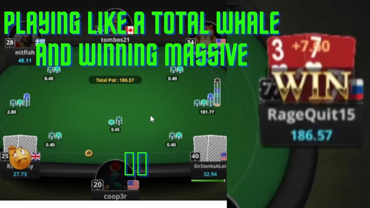 Crushing online POKER HOME GAME while playing like whale 🐳 🐳 🐳 YouTube
