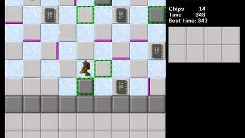 CCLP1 level 24 solution - 343 seconds