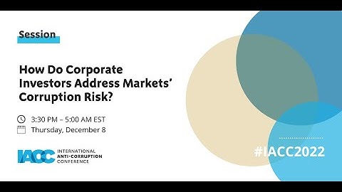 How Do Corporate Investors Address Markets’ Corruption Risk?