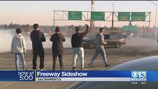 Sideshow Shuts Down Freeway In Sacramento