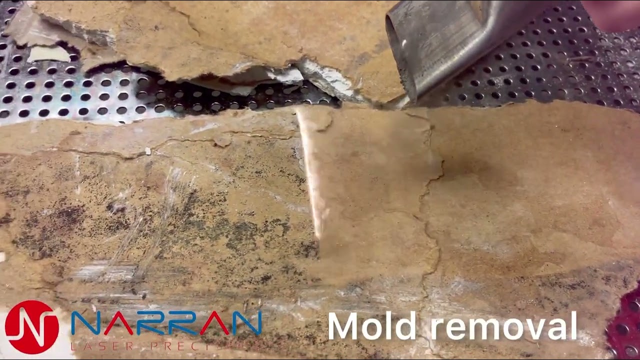 Narran ROD200 Laser Cleaning Mold from Drywall 2