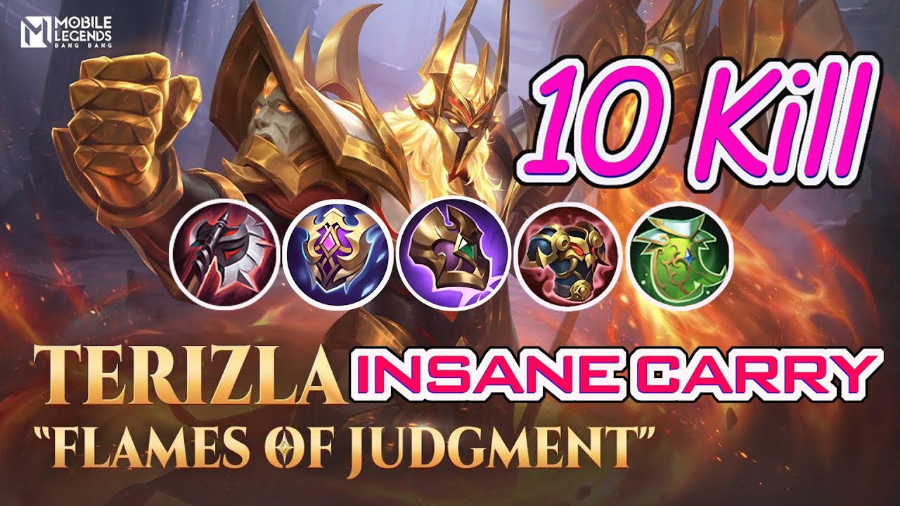 CARRY TEAM? TERIZLA GAME PLAY! INSANE 10 KILL-MLBB - YouTube