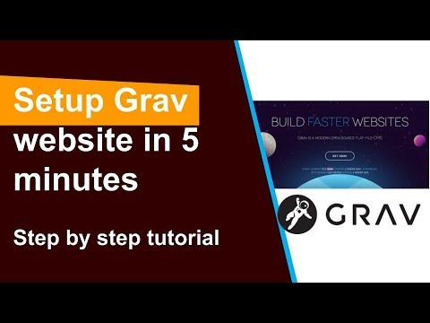 Setup Grav website in 5 minutes - step by step tutorial