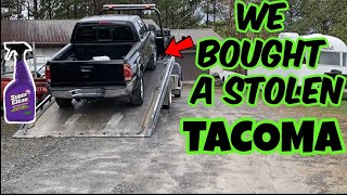 We bought a Stolen Toyota Tacoma From the Salvage Auction!  Giveaway