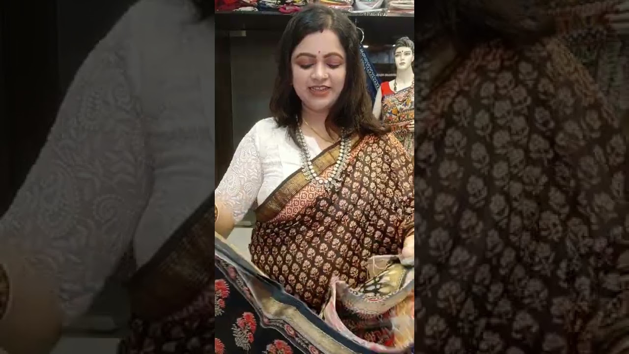 Maheshwari Silk Saree with Ajrakh Print | Kanishka Boutique by Moumita | Episode - 010