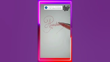 stylish name | Aanshika | sk cursive art | how to make a stylish name | stylish signature