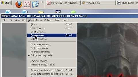 Encoding and Creating Youtube HD video clips using Fraps clips