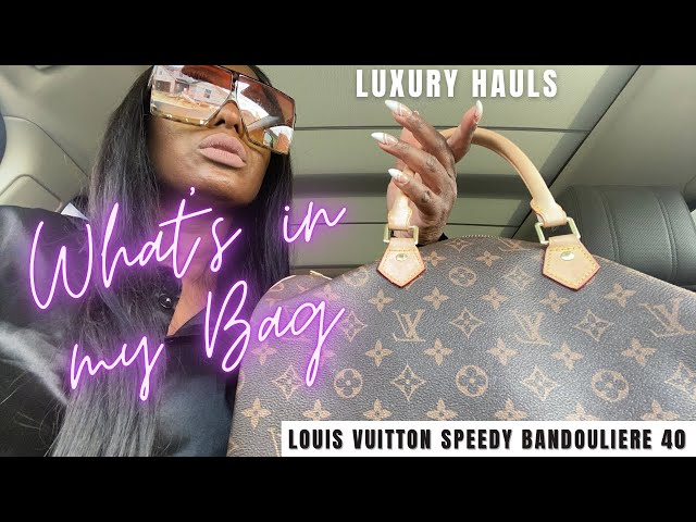 What's In My Louis Vuitton Speedy 40 Bandouliere