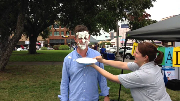 NTXGivingDay 2014: Kevin Roden takes a pie
