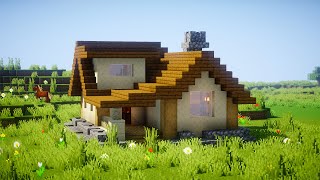 Как Построить Стартовый Красивый Дом в Майнкрафт #20