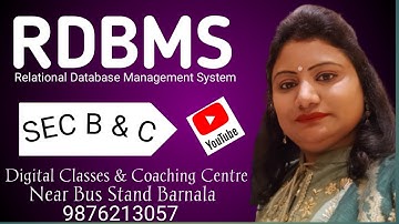 Relational Database Management System RDMS BCA 4TH SEM |Question paper for RDBMS BCA#Bca rdbms topic