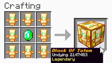 Minecraft UHC but you can craft a "Totem Block"..