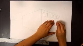 Windows Blocked and Arched 2 Point Perspective Castle