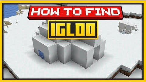 🟨 HOW TO FIND an IGLOO in Minecraft on SURVIVAL  - Bedrock & Java 🟨