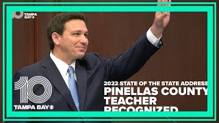 Florida State of the State address: Pinellas County elementary teacher recognized