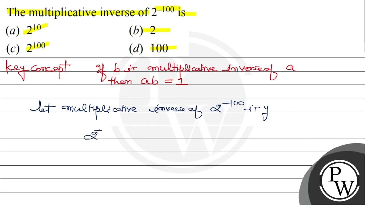 Mathys Inverse Multiplicative Inverse Of 2